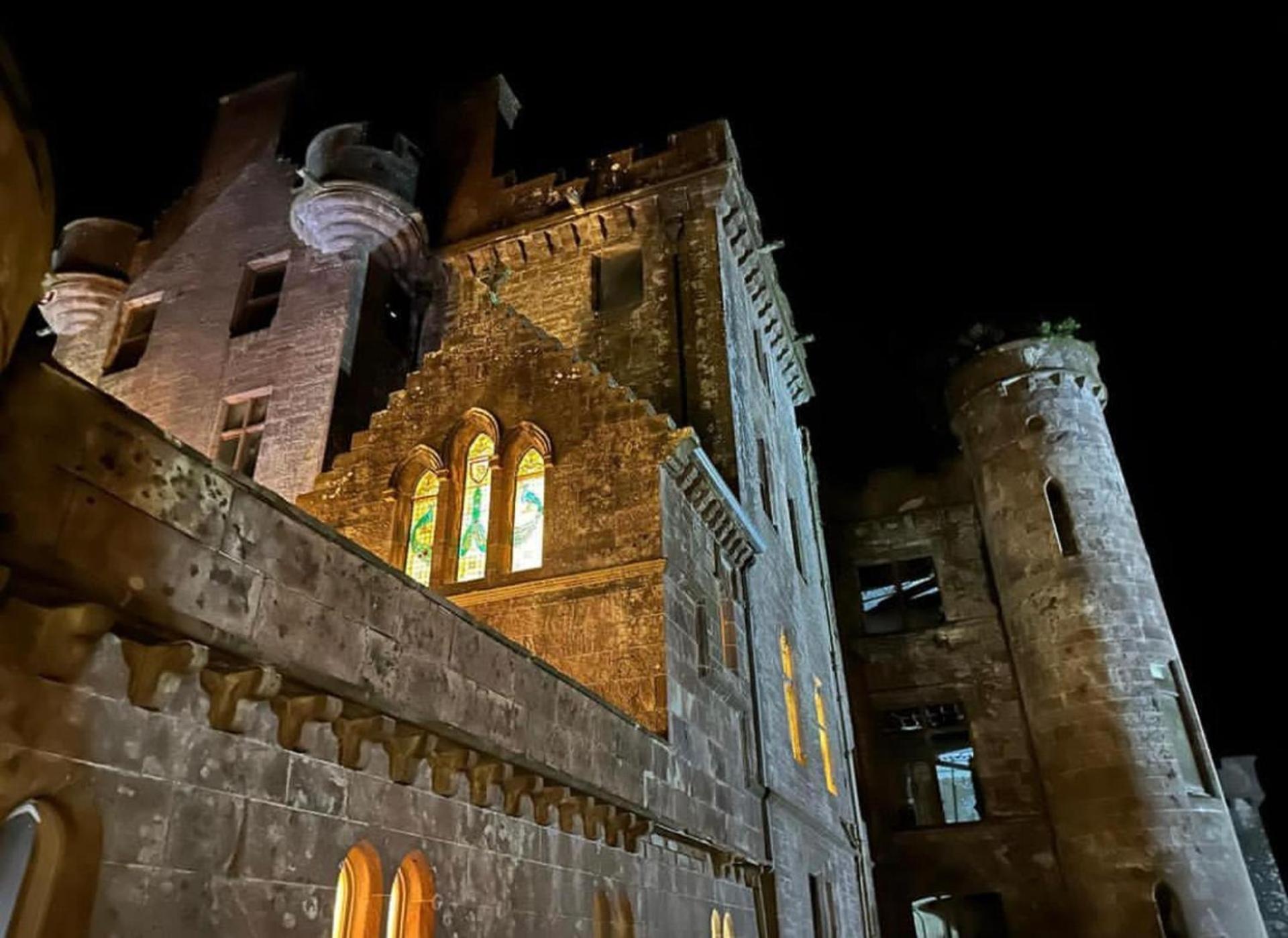 Luxury Woodland Lodge Retreat At Culdees Castle 克里夫 外观 照片